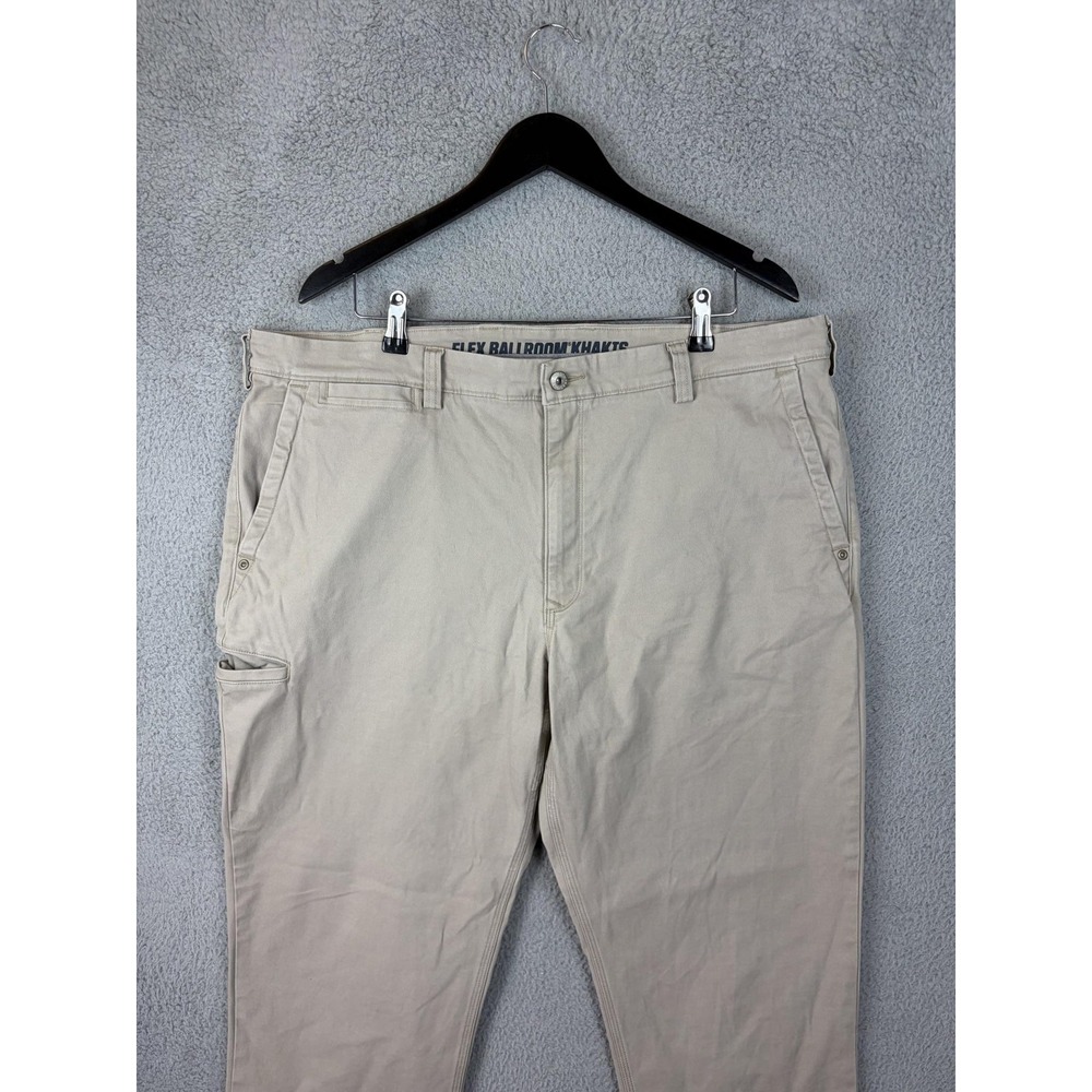Duluth Trading Co Pants Mens 40x32 Beige Flex Ballroom Khakts Stretch Chino Mens
